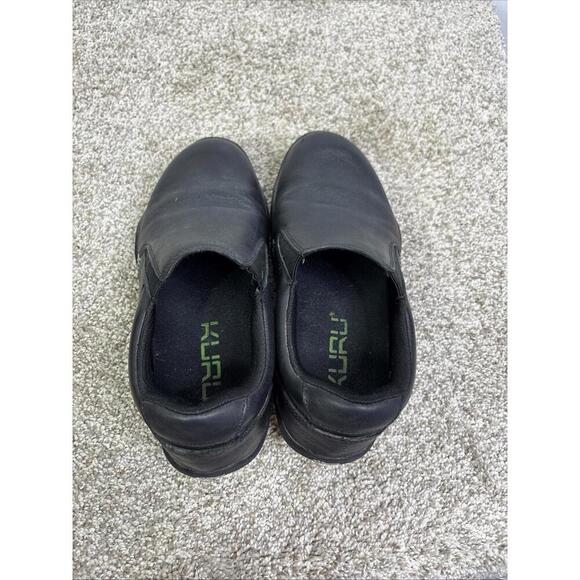Kuru Shoes Womens 9 Wide Kivi Slip On Comfort Leather Casual Closed Toe Black - Picture 9 of 13